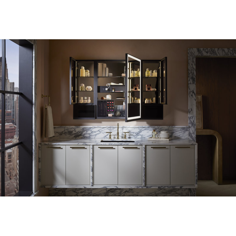 Collage 12 In. X 32 In. Framed Medicine Cabinet Right-Hinged, Right Hinged