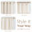 Linen Blend Semi-Sheer Rod Pocket Curtain Pair-654547565-654547553