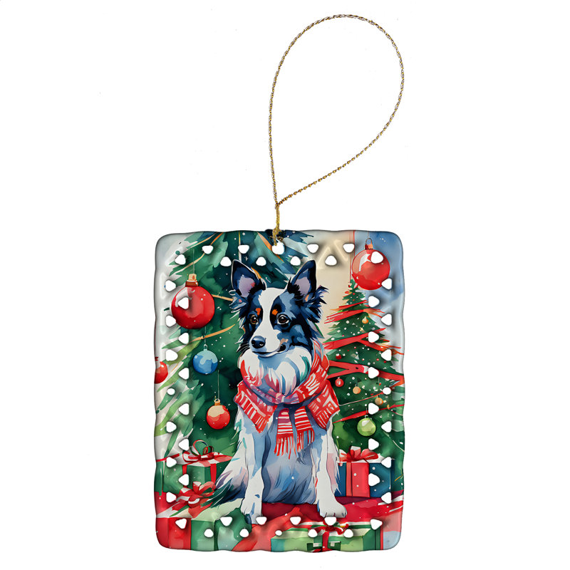 Ornement en porcelaine de Noël Papillon, Papillon 3552