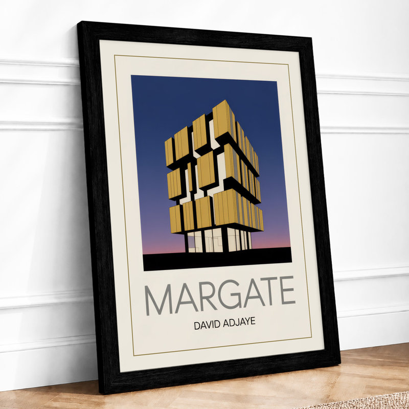 Margate Architecture Art Deco - Framed Print, A2 - 59.4 x 42.0 cm, Black