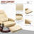 Comfortable Swivel Recliner With Padded Armrest And Extendable Footrest-1558590899