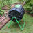 FCMP Outdoor HOTFROG 37 Gallon Dual Body Rotating Tumbling Composter Bin, Green