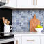 Bettina 50x100 cm Pvc Singular Tile in Blue