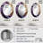 Beige Purple Minimalism Spiral Poteries - Modern Oval Wall Mirror-1195731974