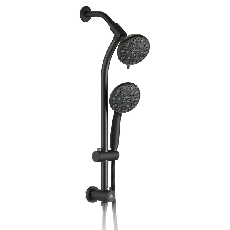 Drill-Free Dual Shower Head Spa System