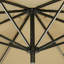 Parasol de marché éclairé de 132 po avec auvent Breez-Tex Shela-1250219269