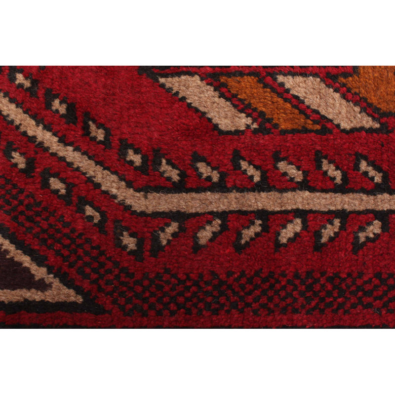 Rizbaft Red Rug 3'7" x 6'3"