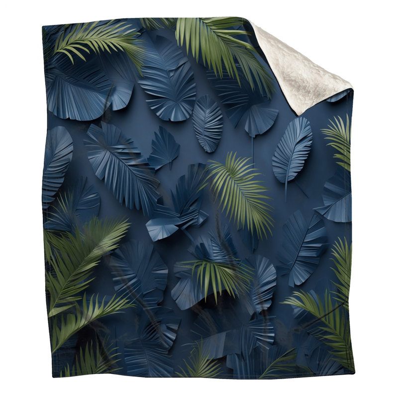 Couvertures bleues et vertes, L 60 po x H 80 po