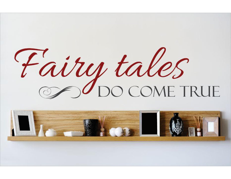 Text & Numbers Wall Decal, Grey/Red, 10" H x 40" W x 0.16" D