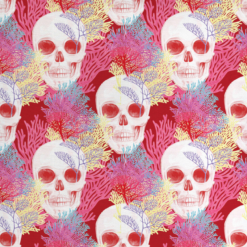 Tissu corail, l 58 po x L 180 po