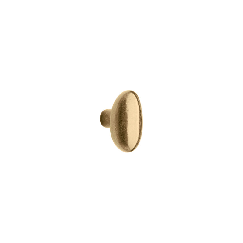 Potato Bronze Oval Knob, Silicon Bronze Brushed
