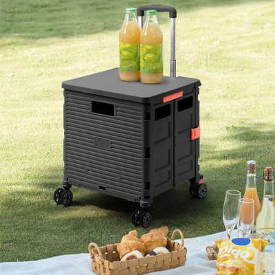 Douglaston 45cm H x 40cm W Utility Cart with Wheels