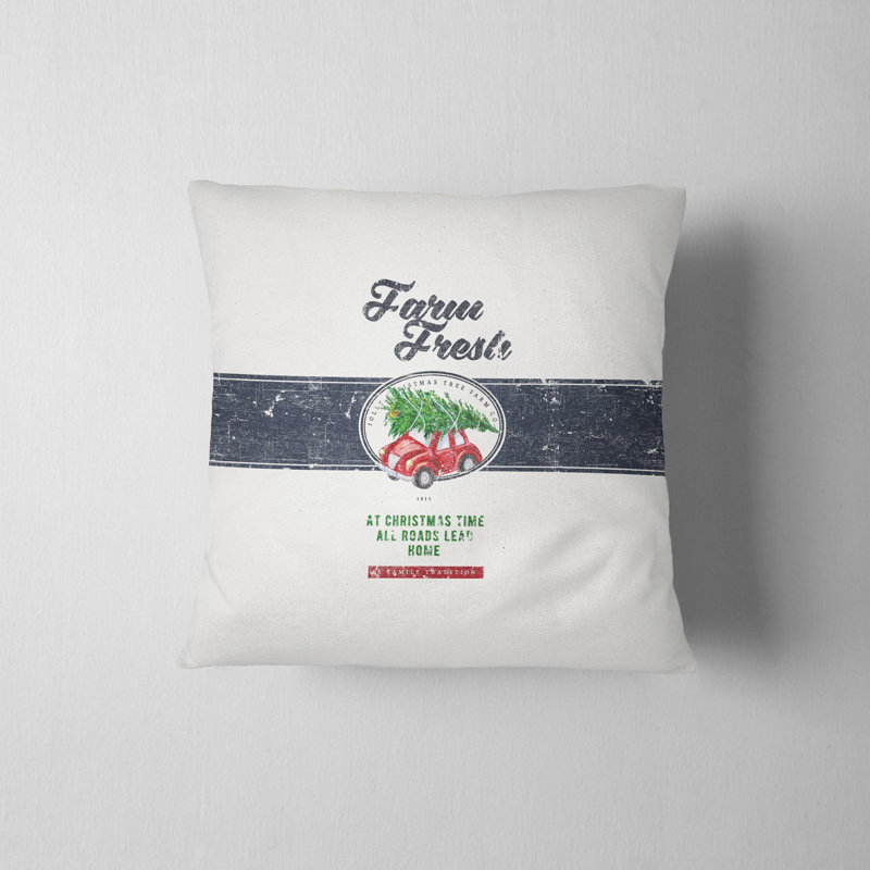 Housse de coussin Farm Fresh Holiday, H 16 po x l 16 po