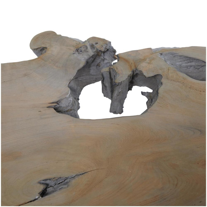 Table basse de salon en bois de teck Loudon