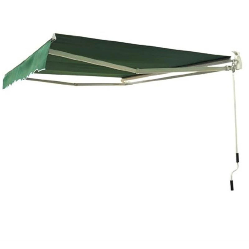Dakota Fields Grey Cover Retractable Patio Awning, Green, 4m W x  3m D
