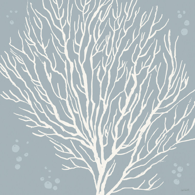 Style bord de mer côtier en V - imprimé, Non, H 12 po x l 12 po x P 1,25 po, Toile tendue