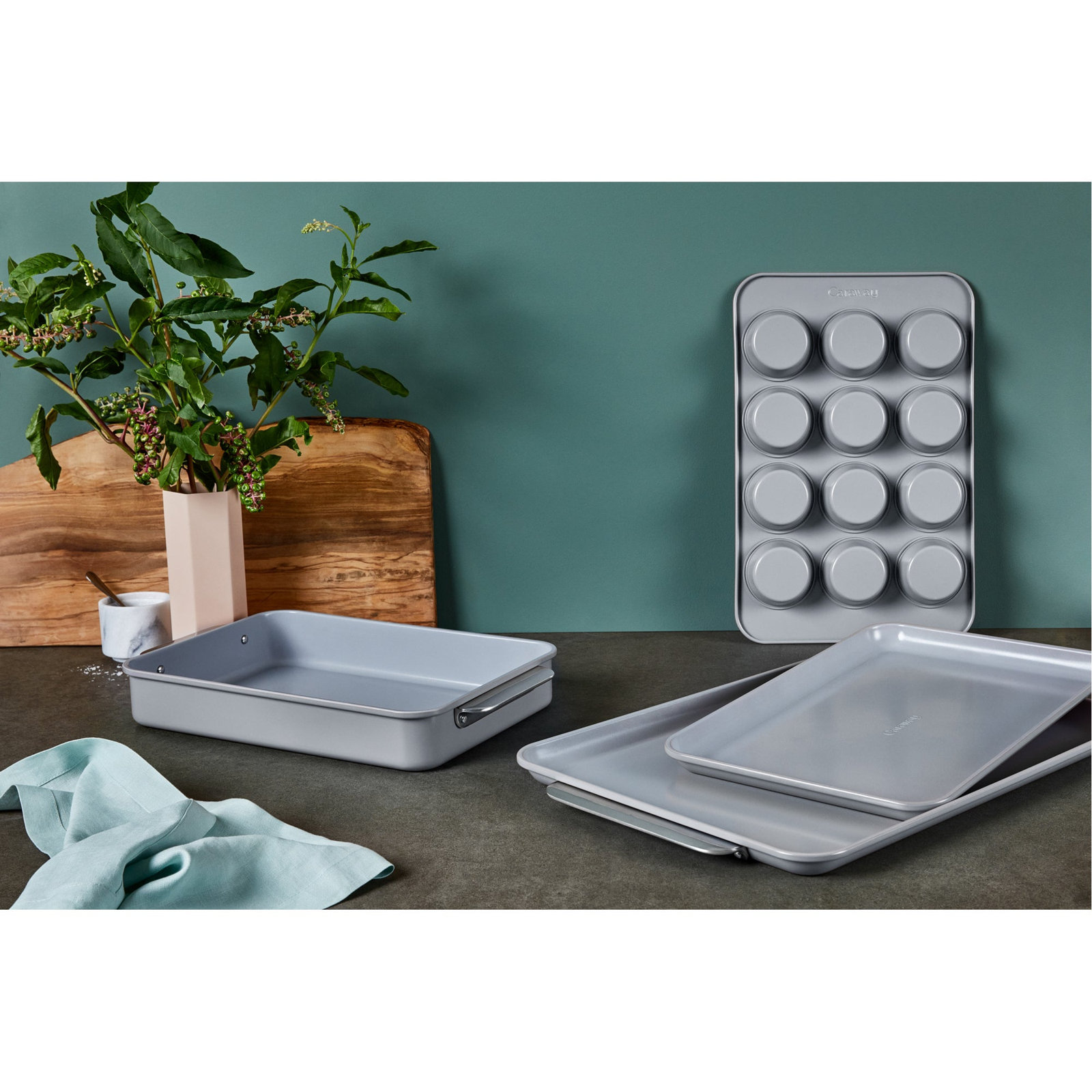 Caraway 2-Piece Nonstick Baking Sheet Set, Gray