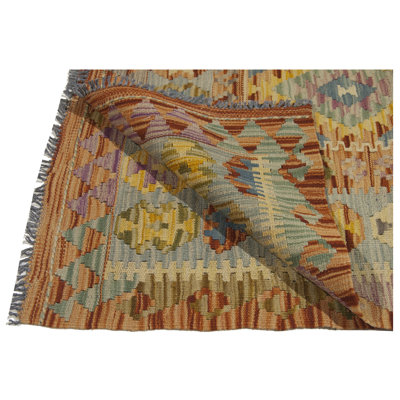 Hand Woven Hand Loomed 80cm X 112cm Multicolor Indoor / Outdoor Area Rug