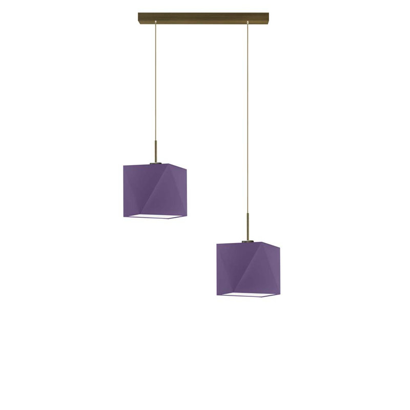 Deneesha 2 - Light Kitchen Island Pendant, Brown, Purple