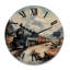 Horloge murale en bois massif Keum-493087477