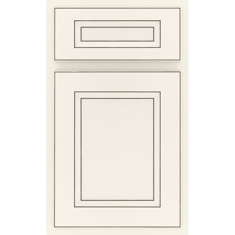 Dwelling Lanning Door Sample, Hardwood, Chalk w/Stone Glaze