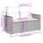 Vidaxl Garden Sofa Set Black, Cream White