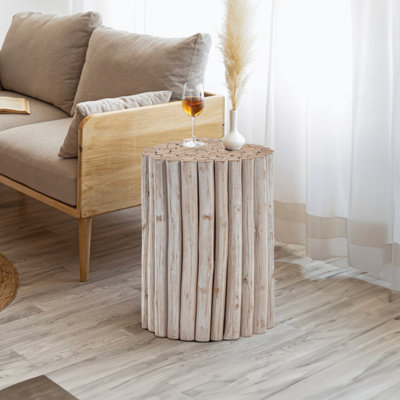 Caylea Solid Wood End Table