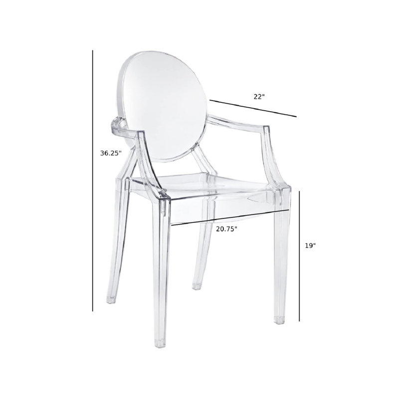 18.5 " H Plastic Armchair Stacking