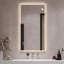 Miroir de salle de bain mural 48 po x 24 po à DEL avec antibuée, éclairage à intensité variable 3 couleurs et verre sans cuivre