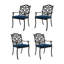 Fauteuil de patio empilable avec coussin Liesl-943436994
