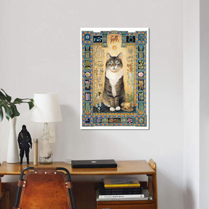 « taurus gemma », impression sur toile, H 18 po x l 12 po x P 1,5 po, Pas de tapis, Toile tendue