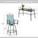 Alyne 6 - Person Metal Patio Dining Set with Rectangular Table