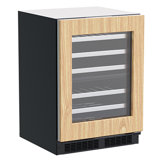 23.88" 40 Bottle Dual Zone Built-In Wine Refrigerator with Panel Ready Frame Glass Door