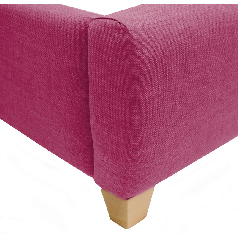 Upholstered Bed, Raspberry, Kingsize (5')