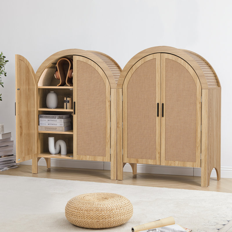 Chantile Arched 4-Tier Kids Bookcase, Yellow