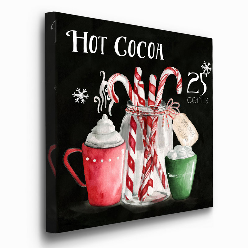 Cocoa Chalk - Wrapped Canvas Print, 10" H x 10" W x 1.5" D