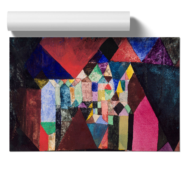 Municipal Jewel by Paul Klee - No Frame Painting, 30cm H x 42cm W x 0.1cm D