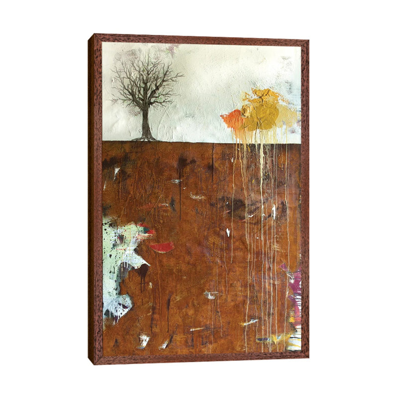Deep 1 Piece Wall Art on Canvas, 101.6 cm H x 66.04 cm W, Classic Wood Framed