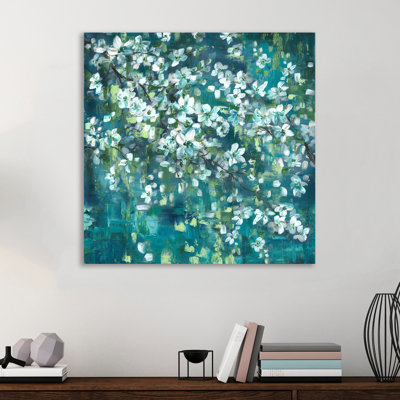 « bleu-vert », reproduction d’art sur toile tendue