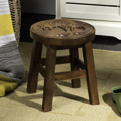 Velasco Solid Wood Accent Stool