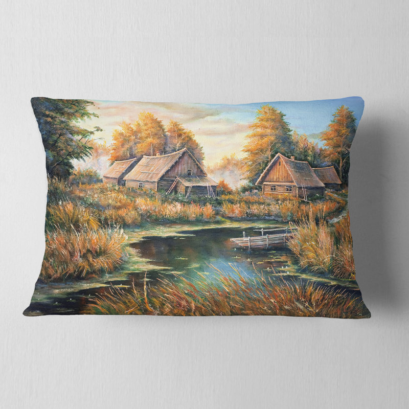 Coussin lombaire Landscape Birches