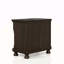 Table de chevet 2 tiroirs cerisier foncé