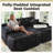 83.87"  Sleeper Sofa With Dual Mattress-1950936313