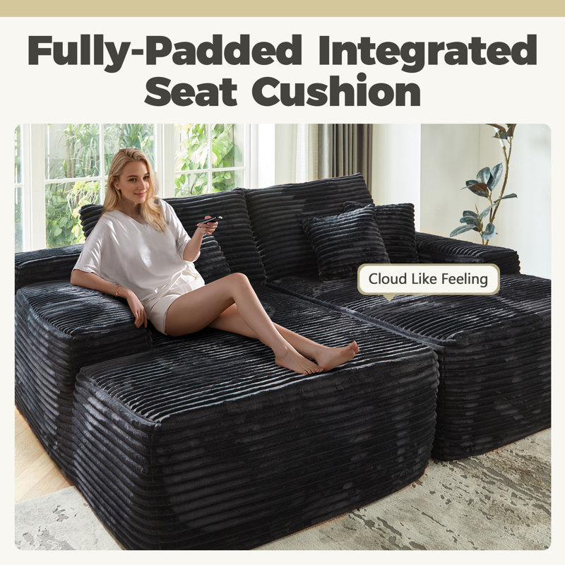 83.87" Latitude Run® Sleeper Sofa with Dual Mattress