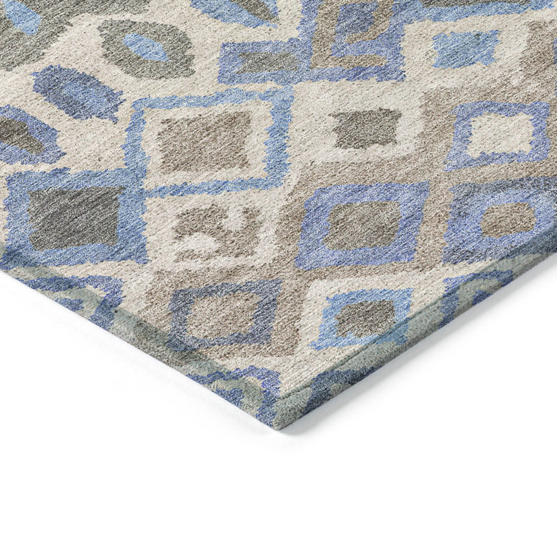 Tapis d'intérieur / extérieur lavable à la machine Matteson ACN2304, Rectangulaire 8 pi x 10 pi