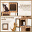 Arbre à chat moderne pour chatons d'intérieur
