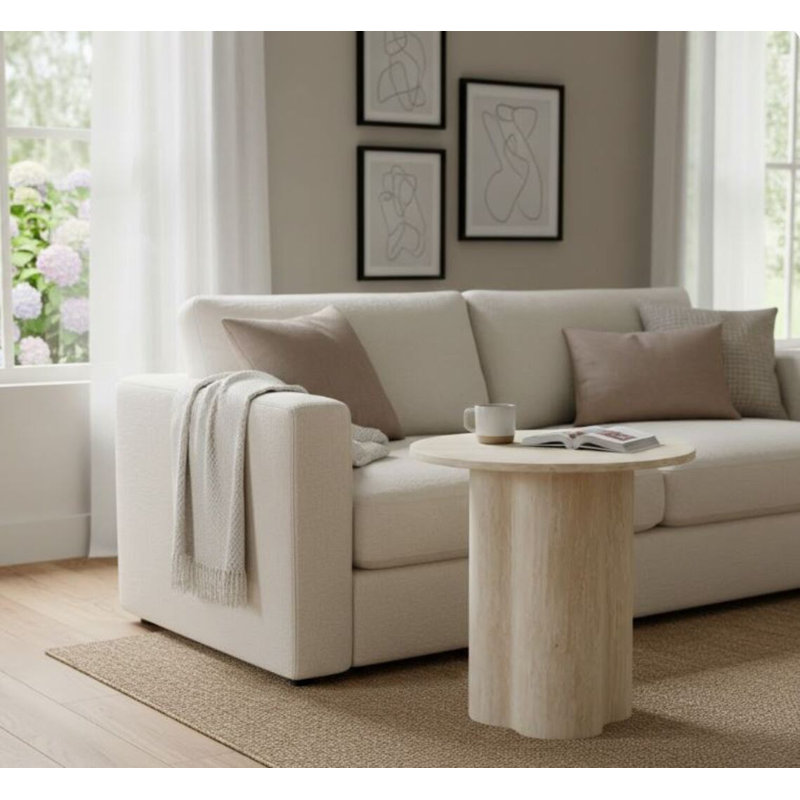 Table d'appoint Barcelona, Naturel