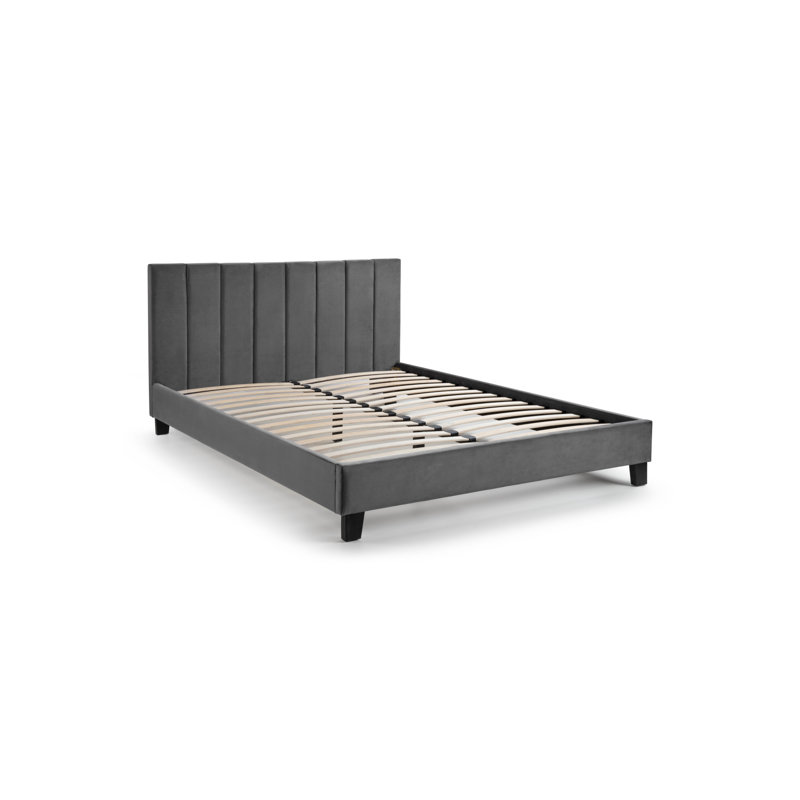 Upholstered Bed, Grey