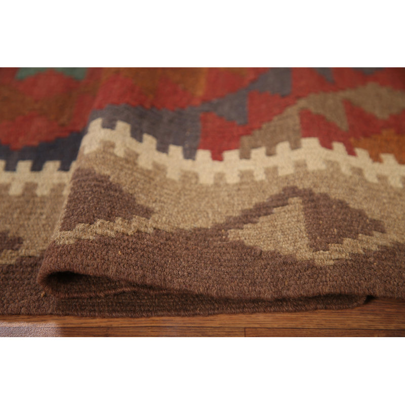Reversible Wool Kilim Oriental Rug 3x6