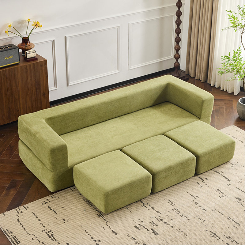 Canapé modulaire Boneless, Vert